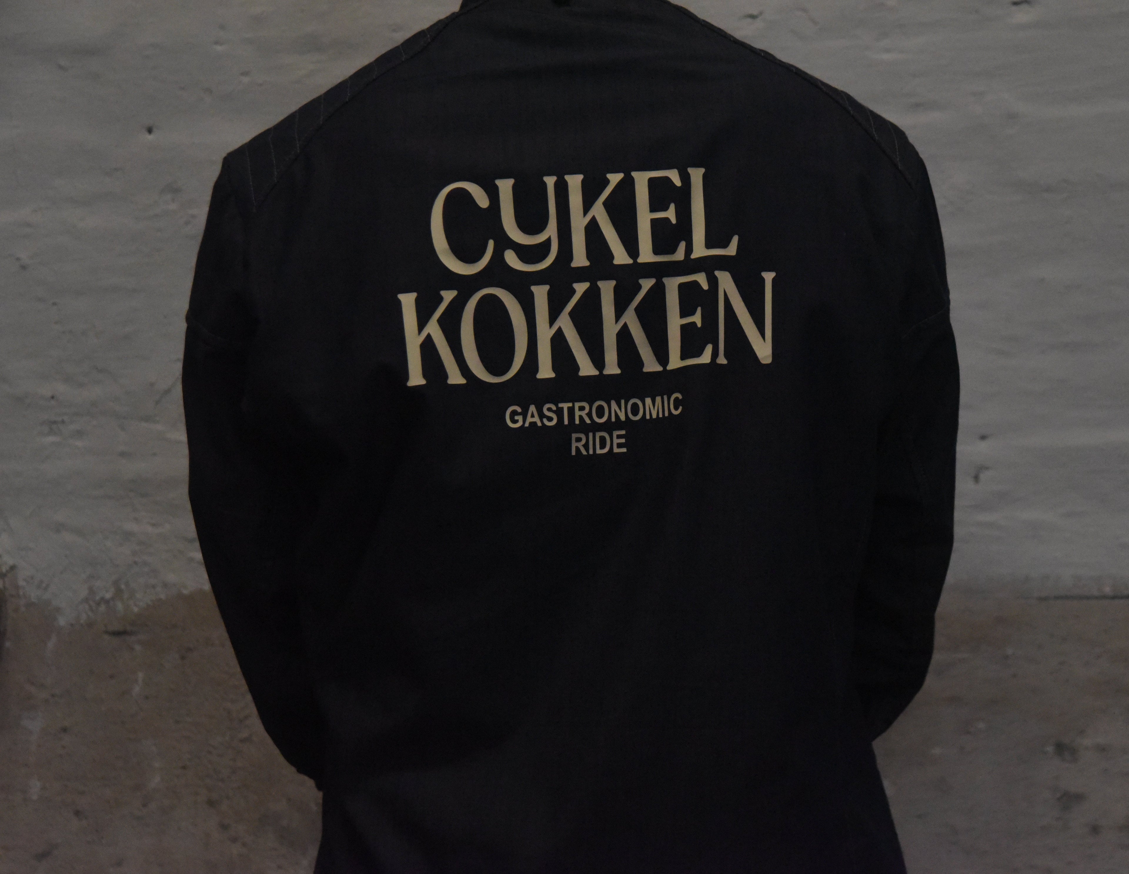 Cykelkokken kokkejakke – forside